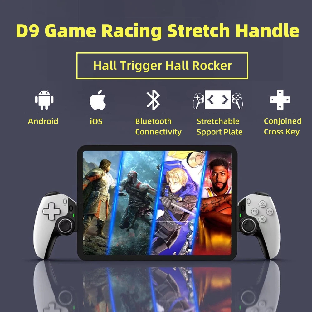 Gaming Console Ipad - Pengontrol Tablet D9 Pegangan Nirkabel untuk