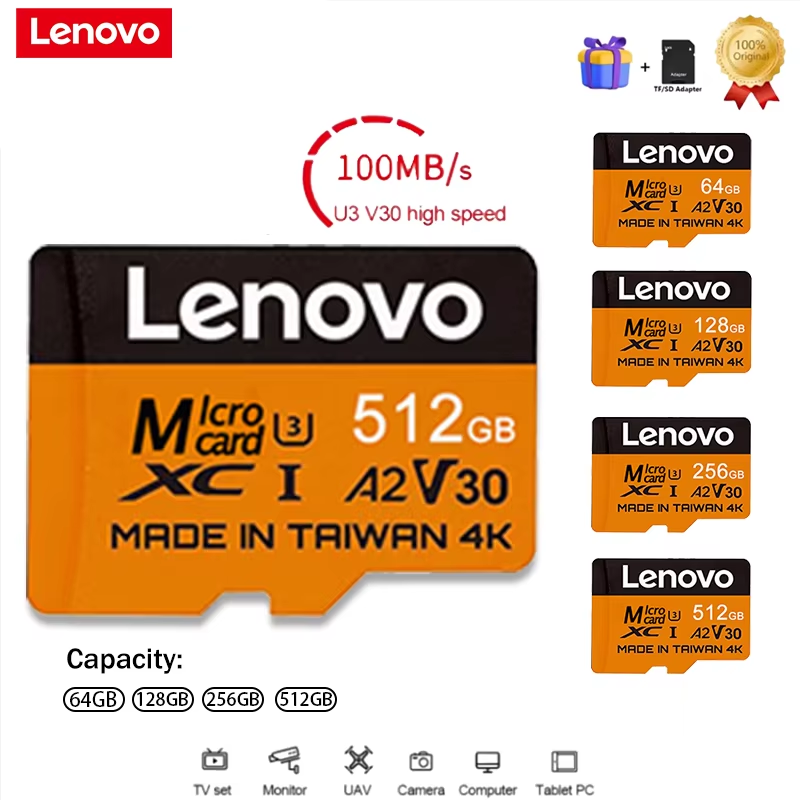 Gaming Console Phone - Kartu Memori Lenovo Secure 512GB SD