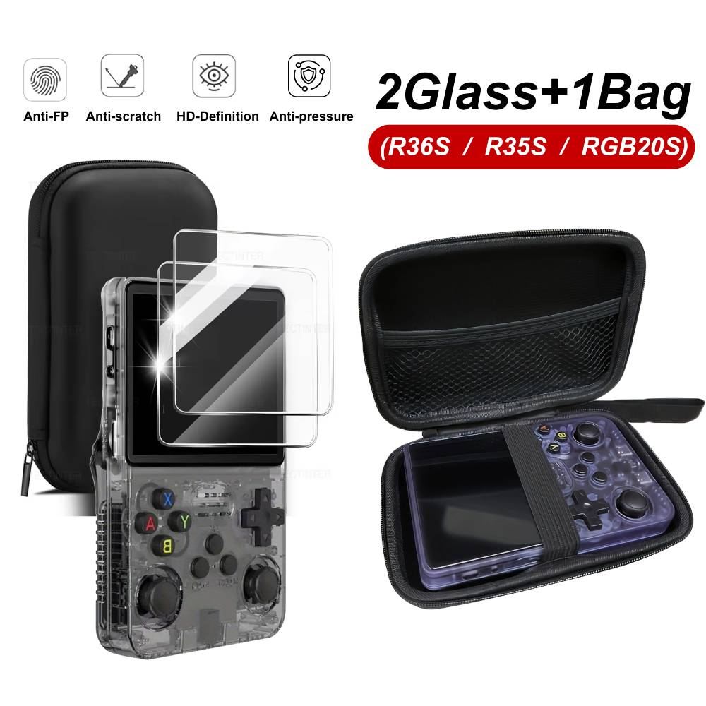 Gaming Console R36S - Tas Penyimpanan 3 IN 1 +