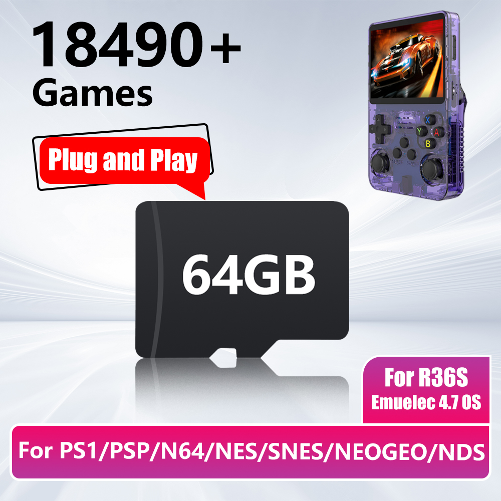 Kartu Game 64GB untuk Konsol G - Gaming Console R36S ulasan dan harga