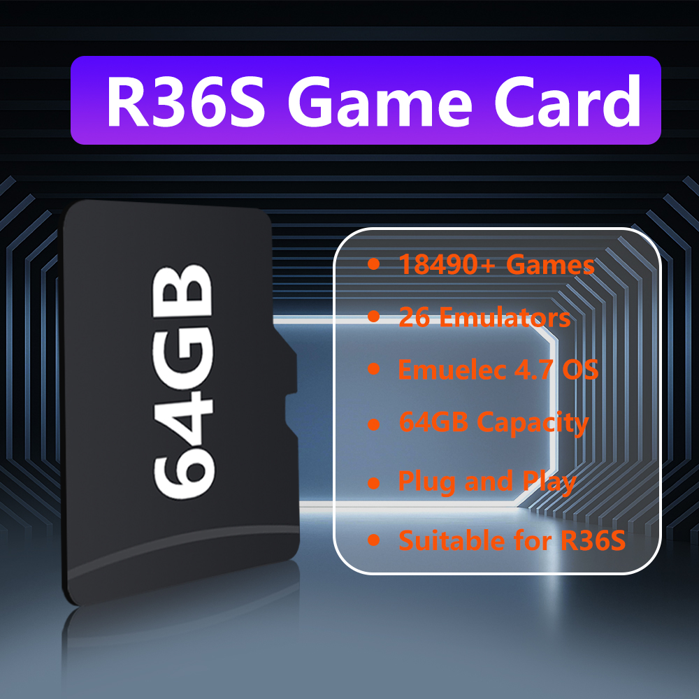 Kartu Game 64GB untuk Konsol G - Gaming Console R36S ulasan dan harga