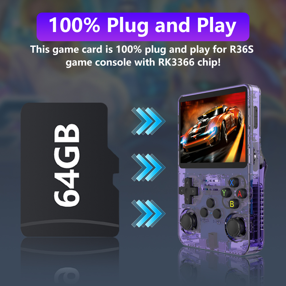 Kartu Game 64GB untuk Konsol G - Gaming Console R36S ulasan dan harga