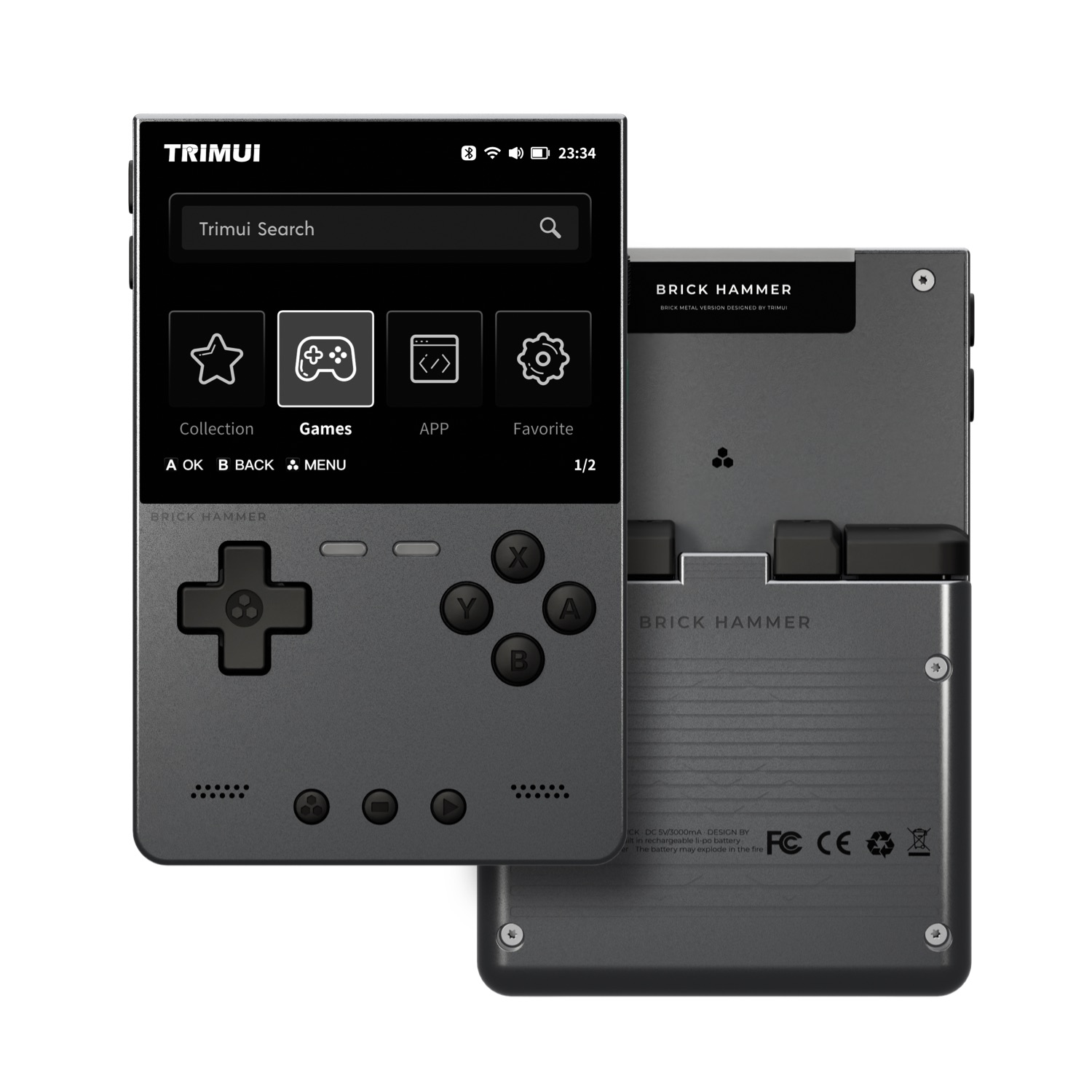 TRIMUI BRICK HAMMER Konsol Gam - Gaming Console Phone ulasan dan harga
