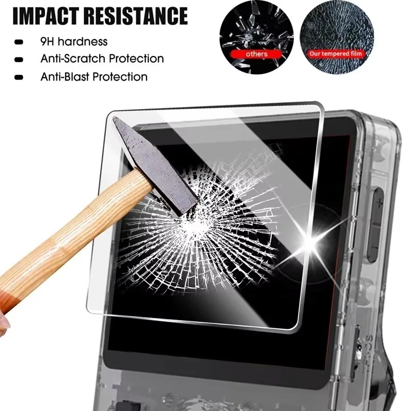 Casing + kaca 4 dalam 1 untuk  - Gaming Console R36S ulasan dan harga