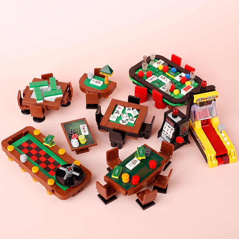 MOC kota Poker meja bangunan s - Gaming Console Lego ulasan dan harga