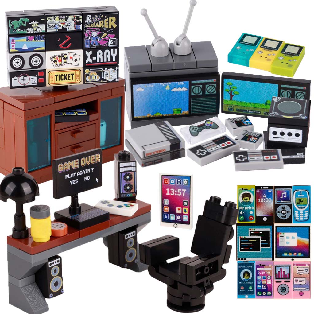 MOC konsol permainan Model kom - Gaming Console Lego ulasan dan harga